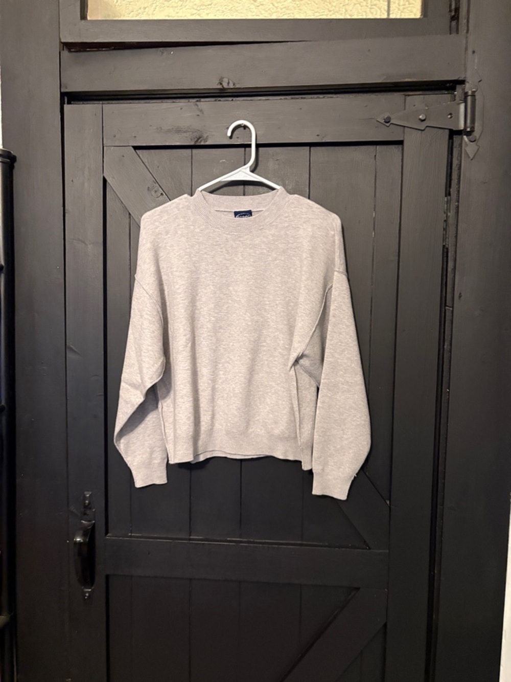 Classic Crewneck Women's Sweater - Gray
